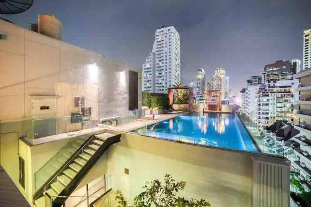 בנגקוק Stylish 1 Bedroom, Nice Pool,Bts Asok, Sukhumvit מראה חיצוני תמונה