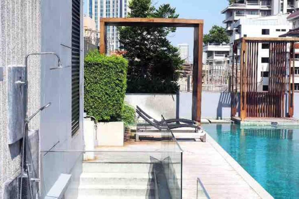 בנגקוק Stylish 1 Bedroom, Nice Pool,Bts Asok, Sukhumvit מראה חיצוני תמונה